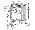 Kenmore 36368595892 fresh food door diagram