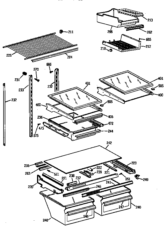 Shelf parts