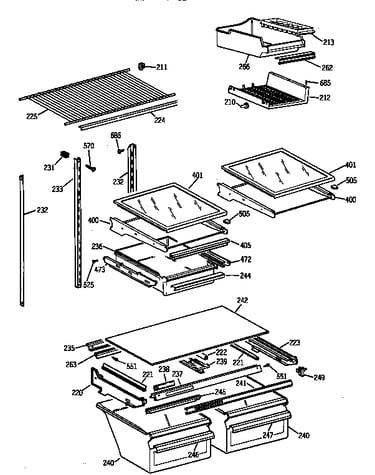 Shelf parts