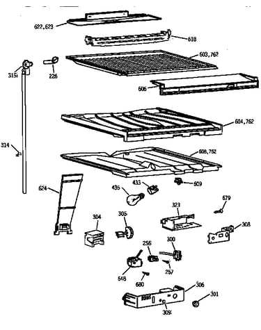 Compartment separator parts