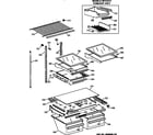 Kenmore 36368597892 shelf parts diagram