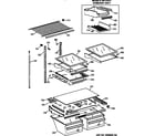 Kenmore 36378592892 shelf parts diagram