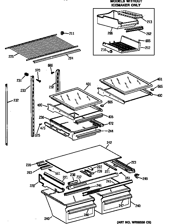 Shelf parts