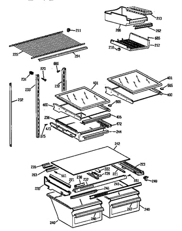 Shelf parts