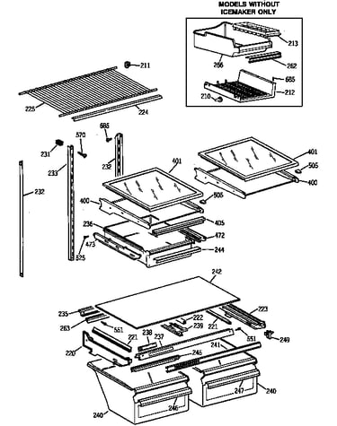 Shelf parts