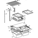 Kenmore 36378472892 shelf parts diagram