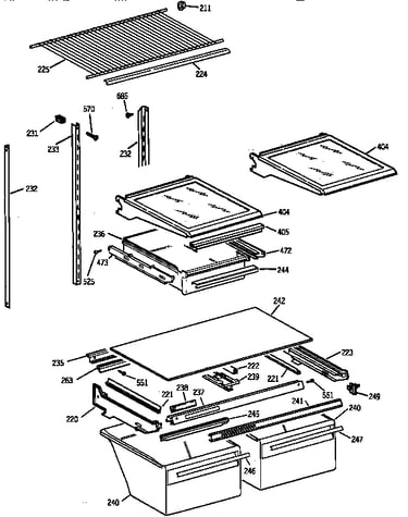Shelf parts