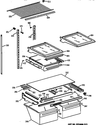 Shelf parts
