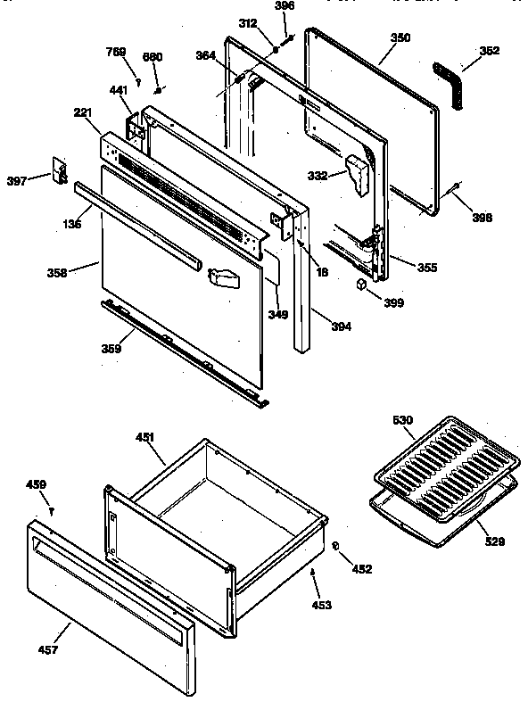 Oven door
