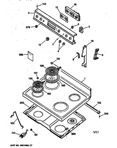 Control panel & cooktop