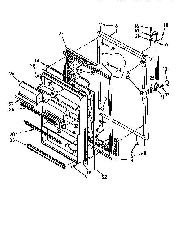 Refrigerator door