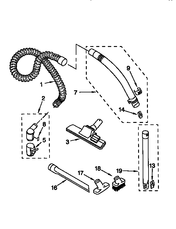 HOSE AND ATTACHMENTS