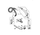 Kenmore 11627085790 hose and attachments diagram
