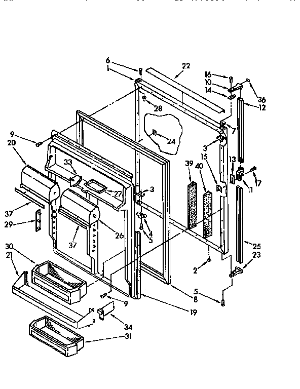Refrigerator door
