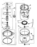 Agitator, basket and tub