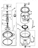 Agitator, basket and tub