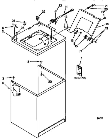 Top and cabinet