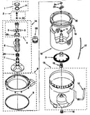 Agitator, basket and tub