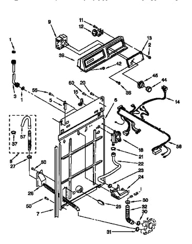 Control and rear panel
