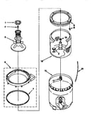 Agitator, basket and tub