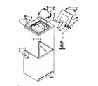 Kenmore 11016602690 top and cabinet diagram