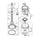 Kenmore 11016612690 agitator, basket and tub diagram