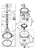 Agitator, basket and tub