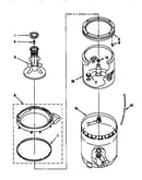 Agitator, basket and tub