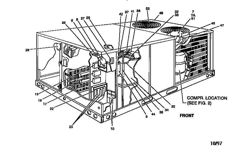 Single package cooling unit