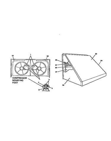 Compressor and damper hood