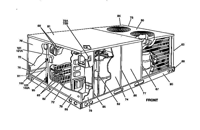 Single package cooling unit
