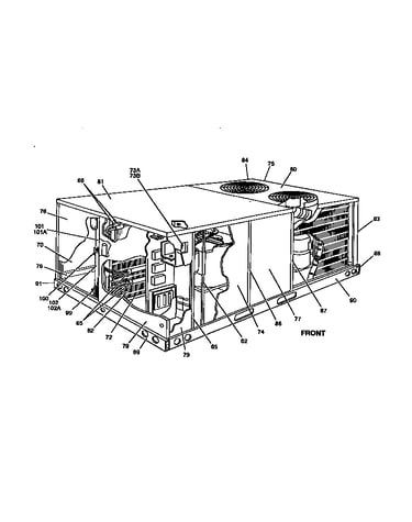 Single package cooling unit