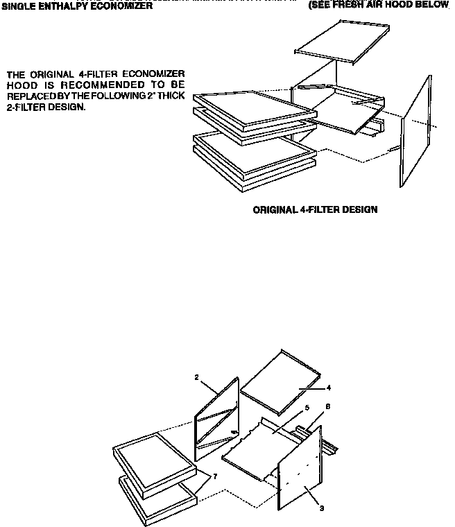 Economizer fresh air hood