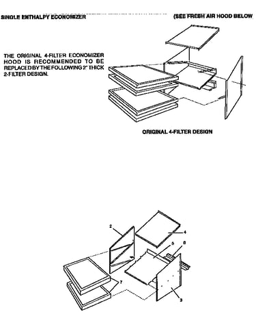 Economizer fresh air hood