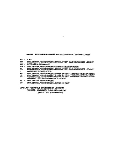 Special modified product options