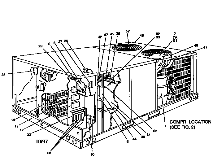Single package cooling unit