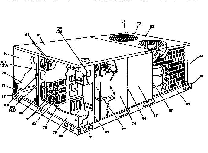 Single package cooling unit