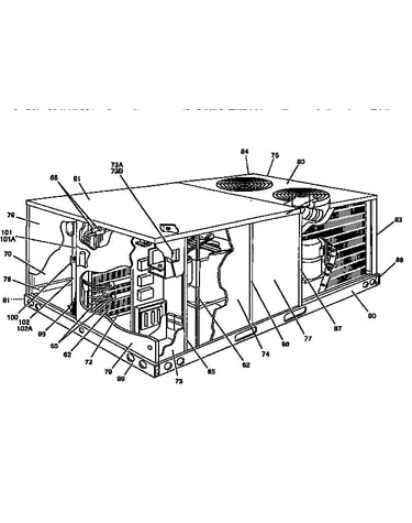 Single package cooling unit