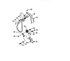 Craftsman 247799630 pulley and belts diagram