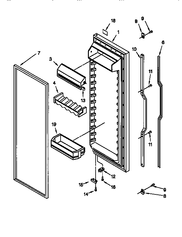 Refrigerator door