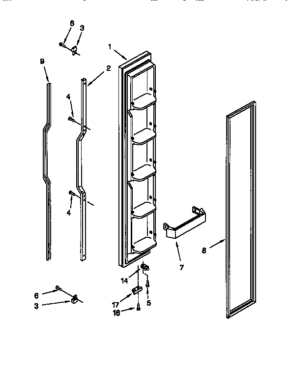 Freezer door
