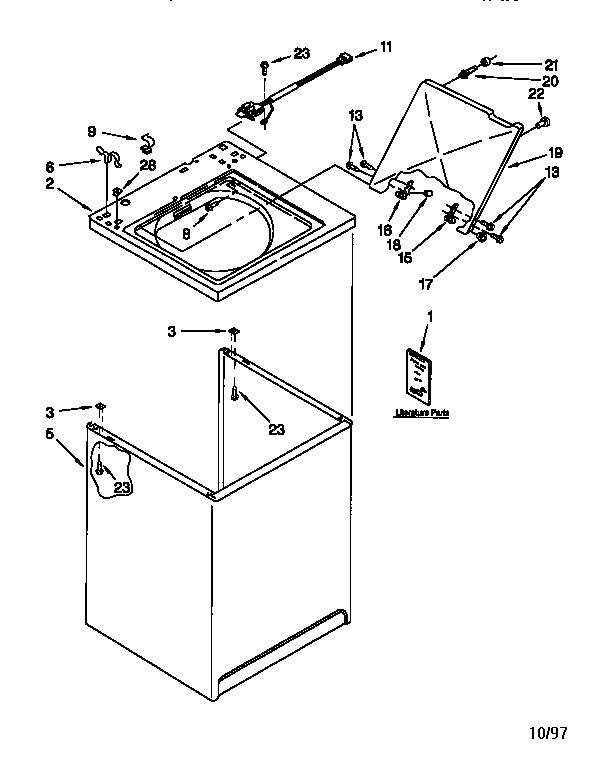 Top and cabinet