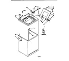 Kenmore 11027894791 top and cabinet diagram