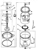 Agitator, basket and tub