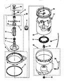 Agitator, basket and tub