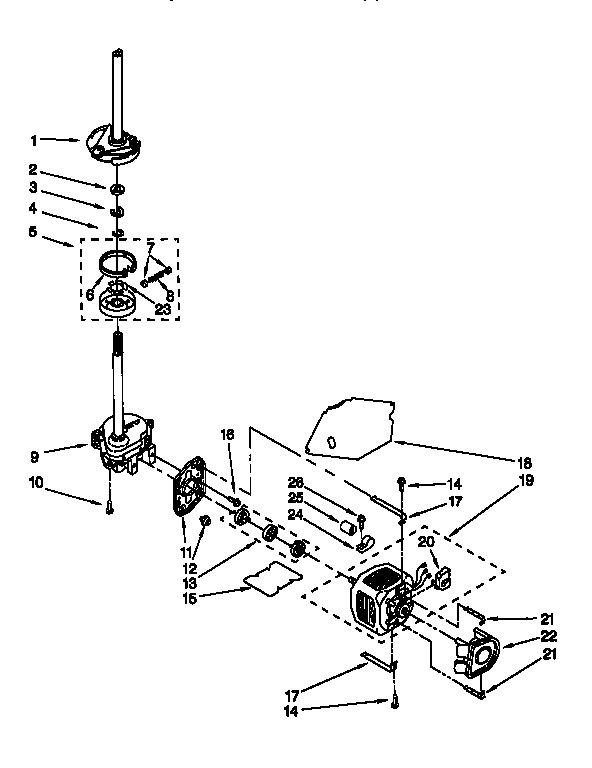 Motor and pump