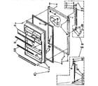Kenmore 1068670360 refrigerator door diagram