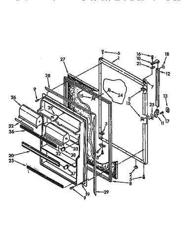 Refrigerator door
