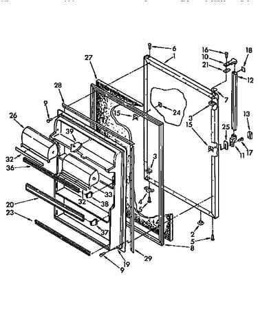 Refrigerator door