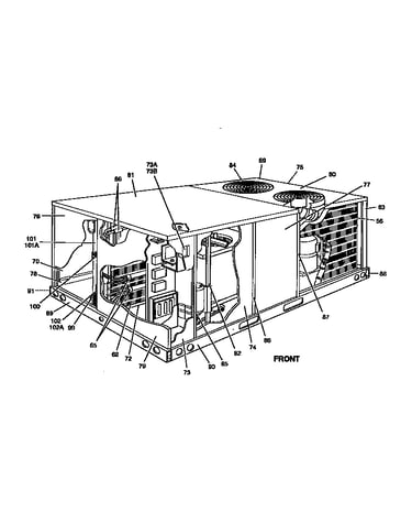 Single package cooling unit